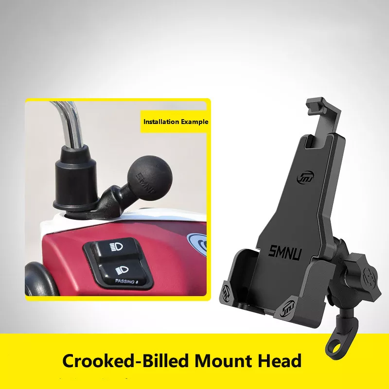 360° Rotating Shockproof Phone Mount for Motorcycle - AM07 - Image 9