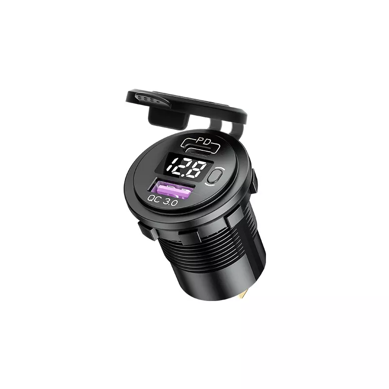 36W 12/9/6V Dual Port USB Charger with QC3.0 + PD Fast Charge - AM18 - Image 10