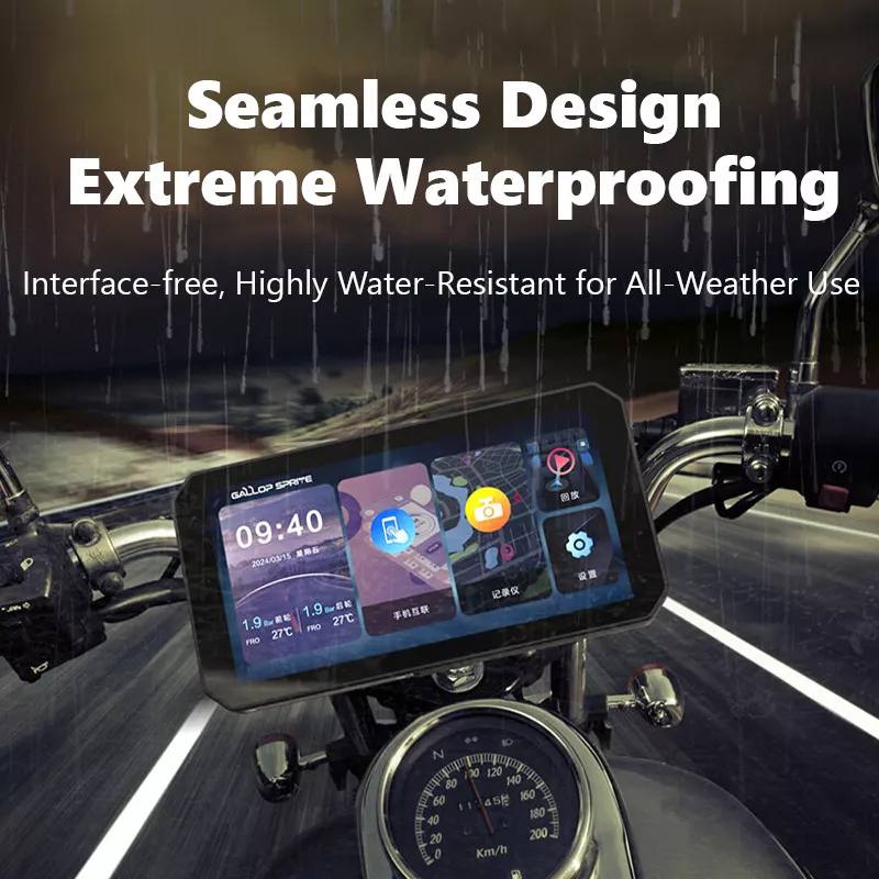 Aoocci C9 All-in-One Dash Cam with Anti-Theft For Motorcycle 6 Inch 1080P - Image 10