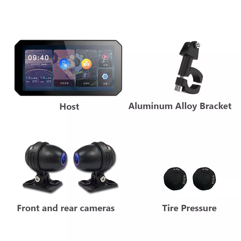 Aoocci C9 All-in-One Dash Cam with Anti-Theft For Motorcycle 6 Inch 1080P - Image 9